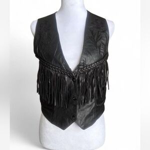 Vintage Dallas Western/Biker Leather Vest